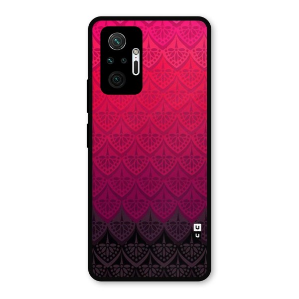 Shades Red Design Metal Back Case for Redmi Note 10 Pro