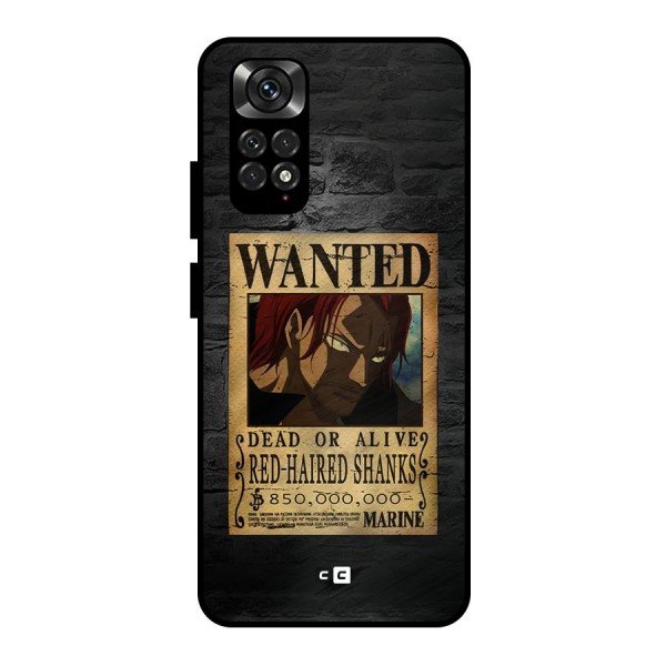 Shanks Wanted Metal Back Case for Redmi Note 11 Pro