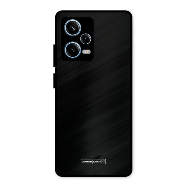 Simple Black Metal Back Case for Redmi Note 12 Pro