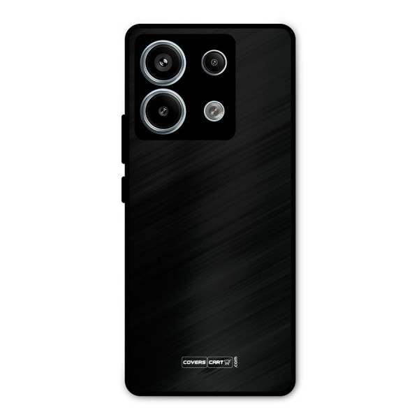 Simple Black Metal Back Case for Redmi Note 13 Pro 5G