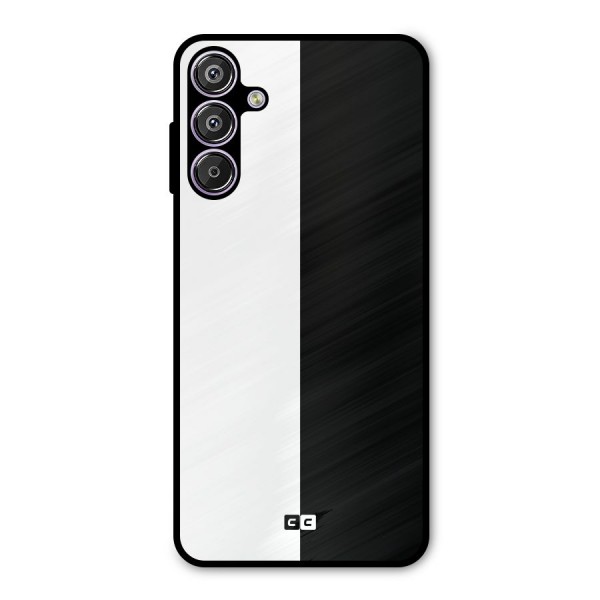 Simple Black White Metal Back Case for Galaxy F15