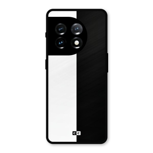 Simple Black White Metal Back Case for OnePlus 11