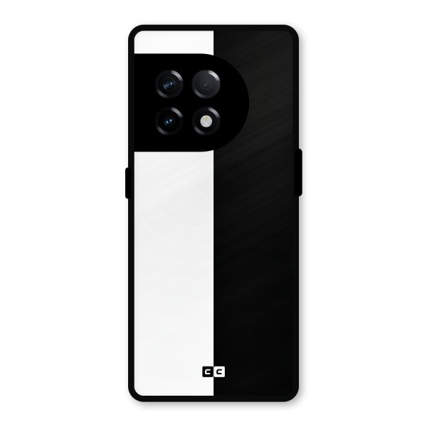 Simple Black White Metal Back Case for OnePlus 11R