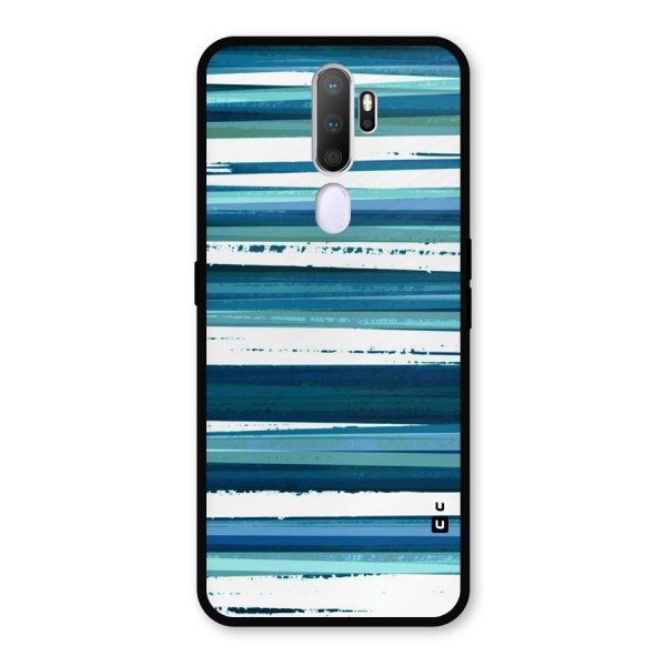 Simple Soothing Lines Metal Back Case for Oppo A9 (2020)