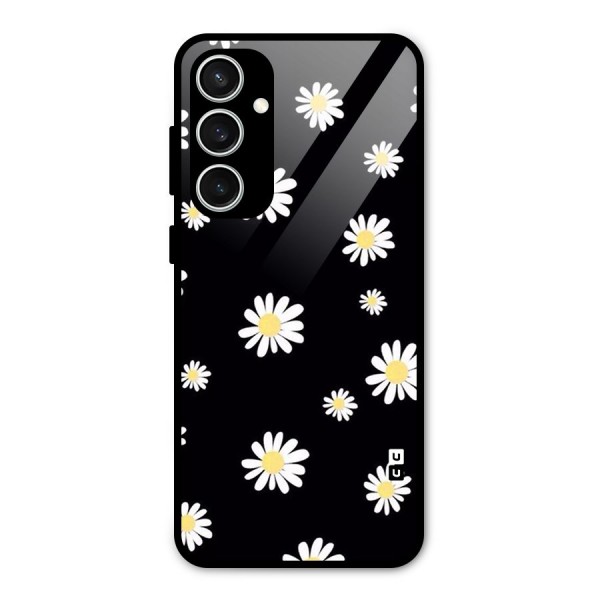 Simple Sunflowers Pattern Glass Back Case for Galaxy S23 FE
