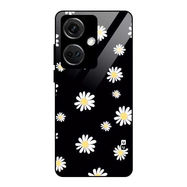 Simple Sunflowers Pattern Glass Back Case for OnePlus Nord CE 3 5G