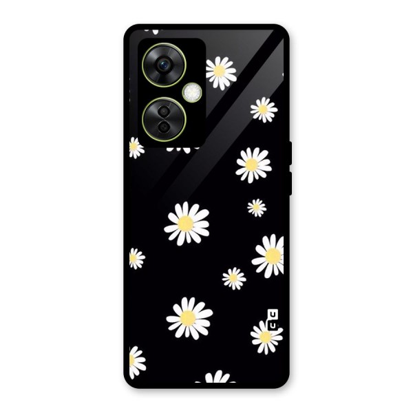 Simple Sunflowers Pattern Glass Back Case for OnePlus Nord CE 3 Lite