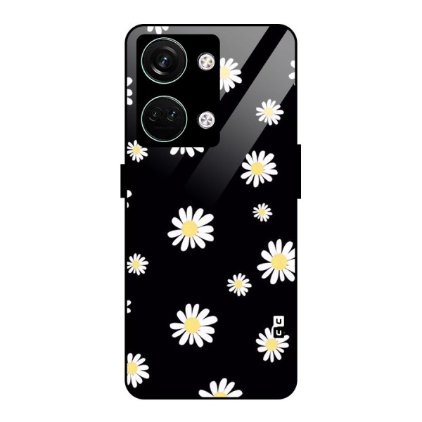 Simple Sunflowers Pattern Glass Back Case for Oneplus Nord 3
