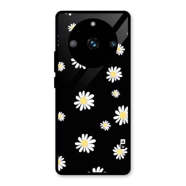 Simple Sunflowers Pattern Glass Back Case for Realme 11 Pro Plus