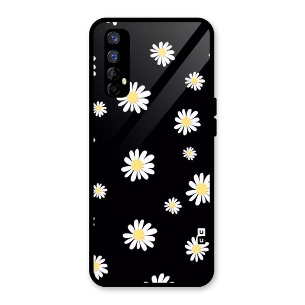 Simple Sunflowers Pattern Glass Back Case for Realme 7