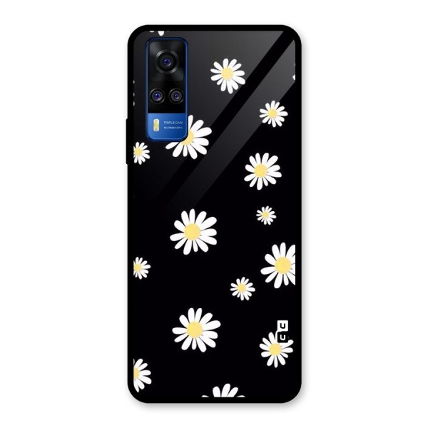 Simple Sunflowers Pattern Glass Back Case for Vivo Y51