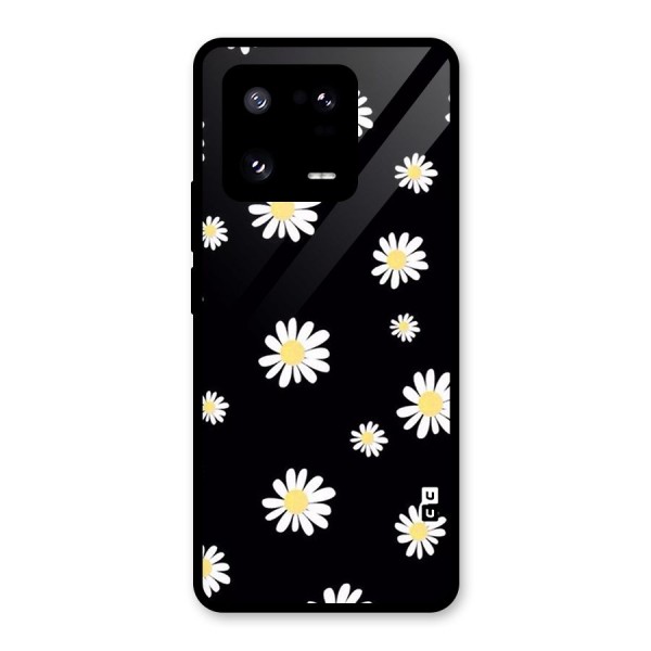Simple Sunflowers Pattern Glass Back Case for Xiaomi 13 Pro