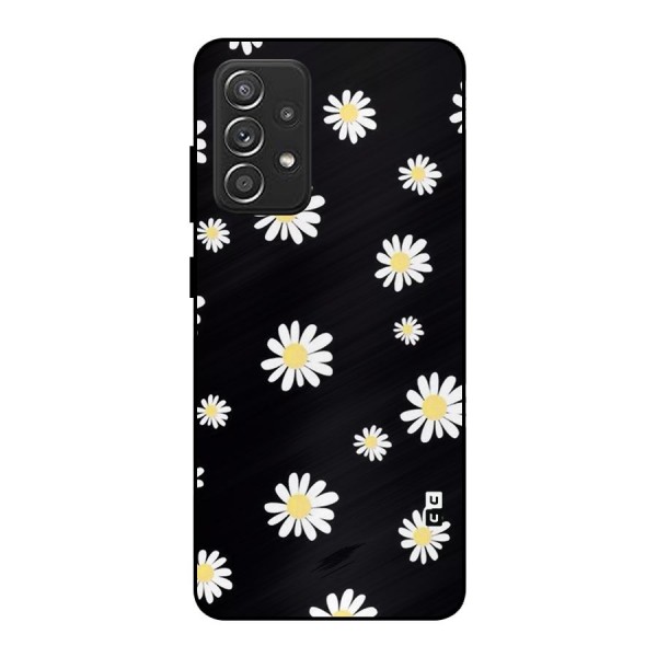 Simple Sunflowers Pattern Metal Back Case for Galaxy A52