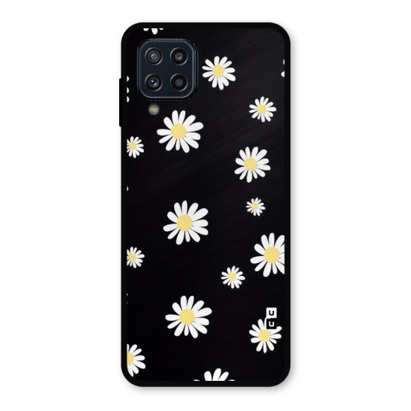 Simple Sunflowers Pattern Metal Back Case for Galaxy M32