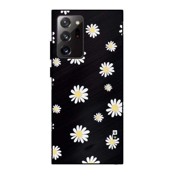 Simple Sunflowers Pattern Metal Back Case for Galaxy Note 20 Ultra 5G