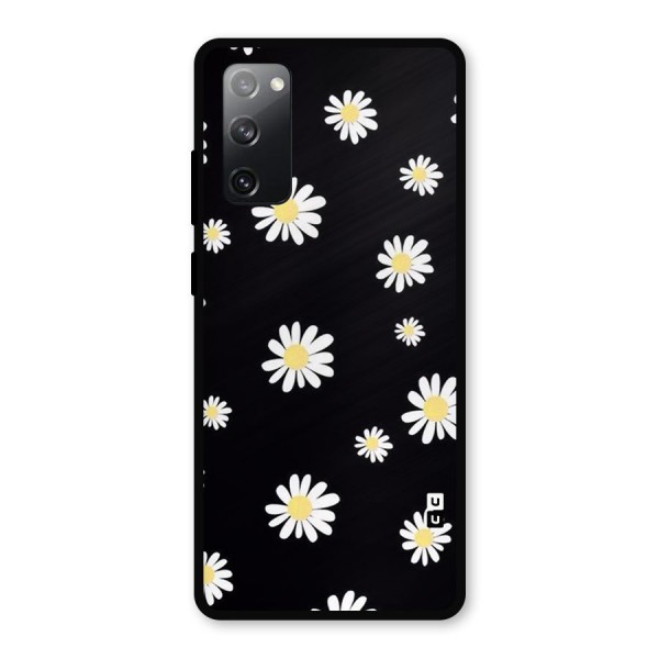Simple Sunflowers Pattern Metal Back Case for Galaxy S20 FE