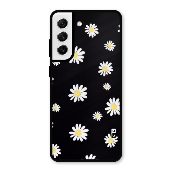 Simple Sunflowers Pattern Metal Back Case for Galaxy S21 FE 5G
