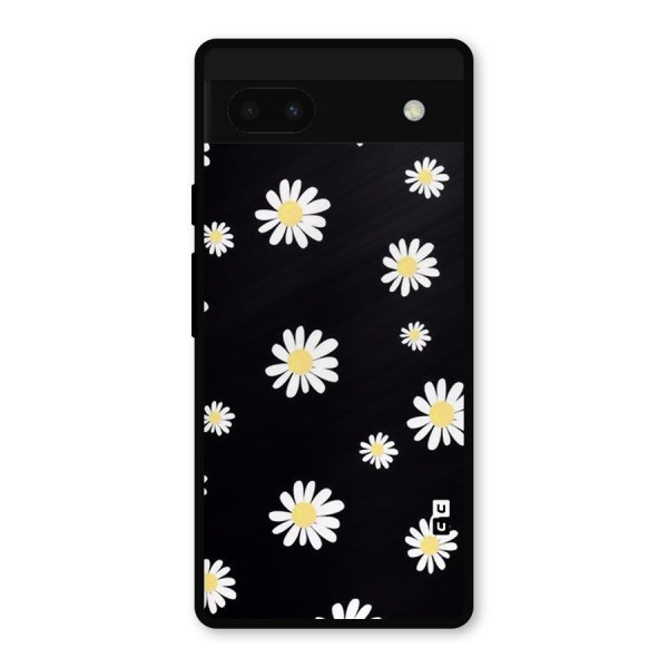Simple Sunflowers Pattern Metal Back Case for Google Pixel 6a