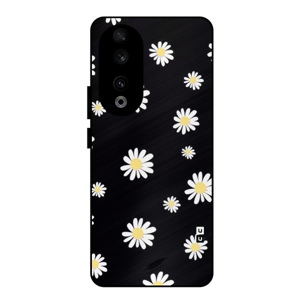 Simple Sunflowers Pattern Metal Back Case for Honor 90
