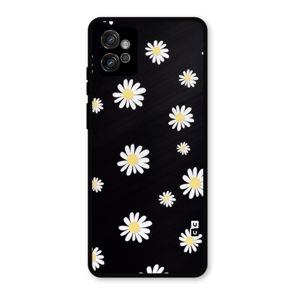 Simple Sunflowers Pattern Metal Back Case for Moto G32