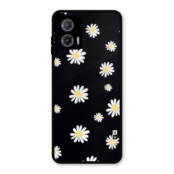 Simple Sunflowers Pattern Metal Back Case for Moto G73
