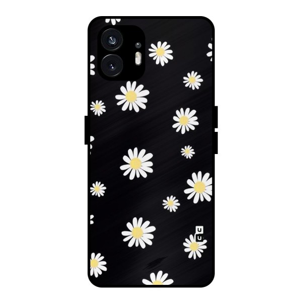 Simple Sunflowers Pattern Metal Back Case for Nothing Phone 2