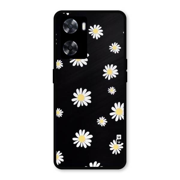 Simple Sunflowers Pattern Metal Back Case for Oppo A77