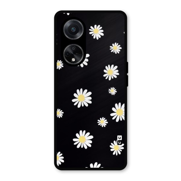 Simple Sunflowers Pattern Metal Back Case for Oppo F23