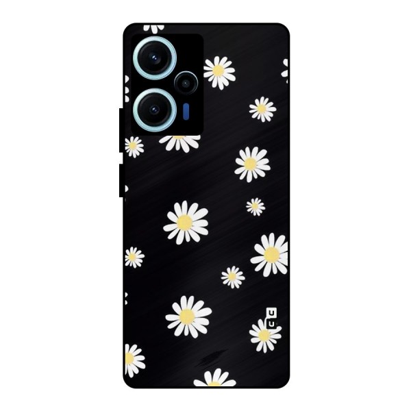 Simple Sunflowers Pattern Metal Back Case for Poco F5