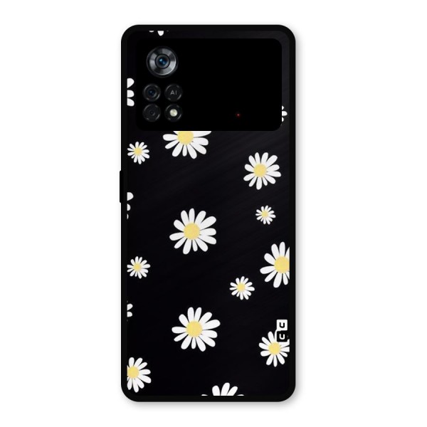 Simple Sunflowers Pattern Metal Back Case for Poco X4 Pro 5G