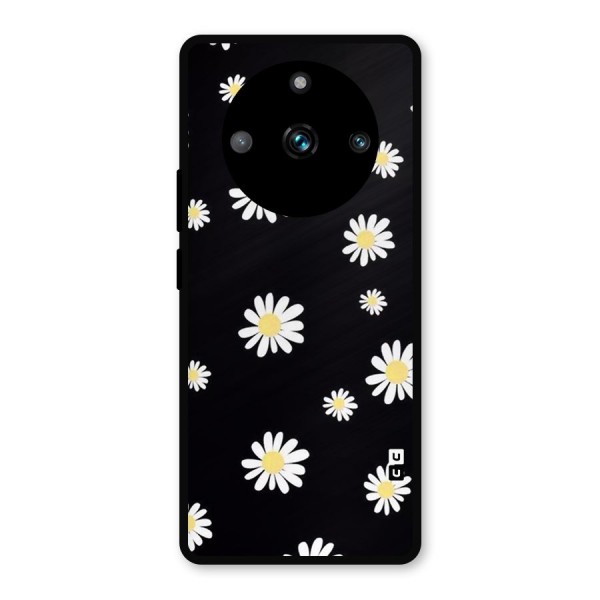 Simple Sunflowers Pattern Metal Back Case for Realme 11 Pro Plus