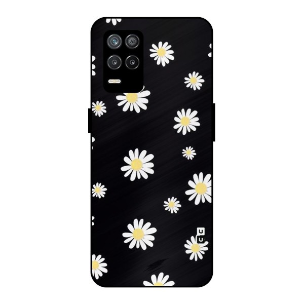 Simple Sunflowers Pattern Metal Back Case for Realme 8 5G