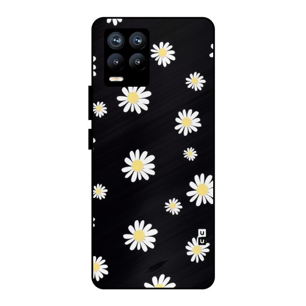 Simple Sunflowers Pattern Metal Back Case for Realme 8 Pro