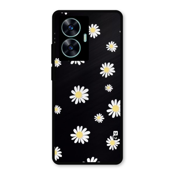 Simple Sunflowers Pattern Metal Back Case for Realme Narzo N55
