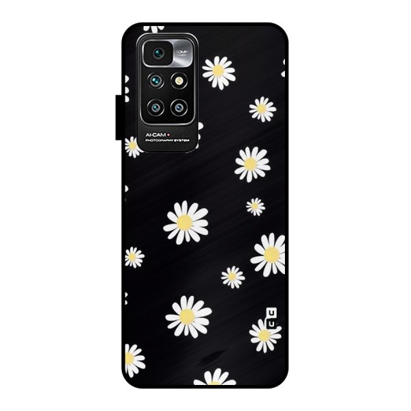 Simple Sunflowers Pattern Metal Back Case for Redmi 10 Prime