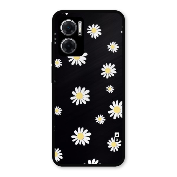 Simple Sunflowers Pattern Metal Back Case for Redmi 11 Prime 5G
