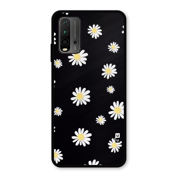 Simple Sunflowers Pattern Metal Back Case for Redmi 9 Power
