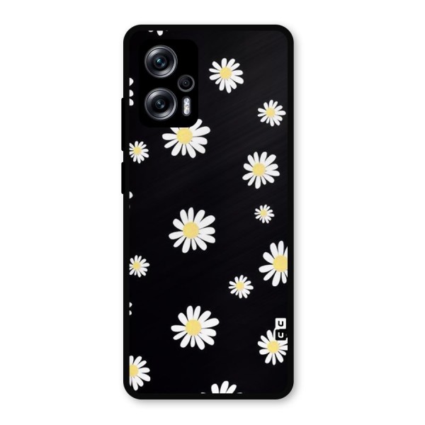 Simple Sunflowers Pattern Metal Back Case for Redmi K50i