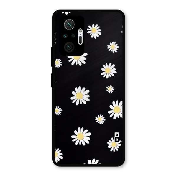 Simple Sunflowers Pattern Metal Back Case for Redmi Note 10 Pro