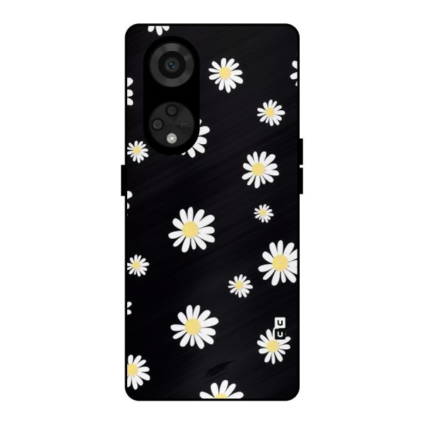 Simple Sunflowers Pattern Metal Back Case for Reno8 T 5G