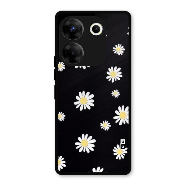 Simple Sunflowers Pattern Metal Back Case for Tecno Camon 20 Pro
