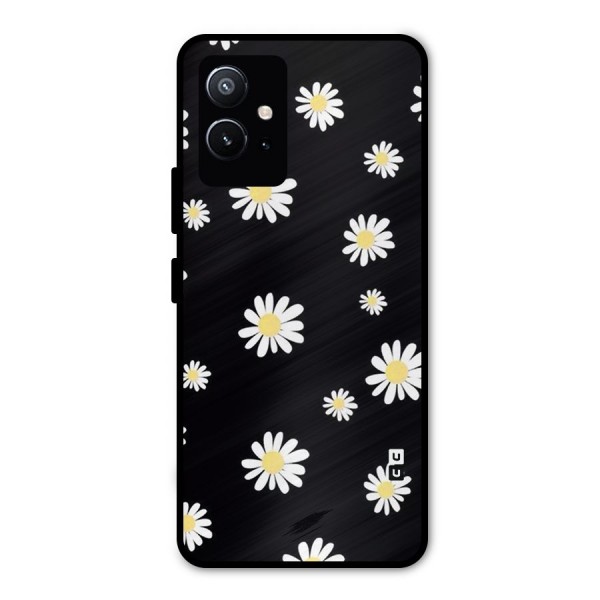 Simple Sunflowers Pattern Metal Back Case for Vivo T1 5G