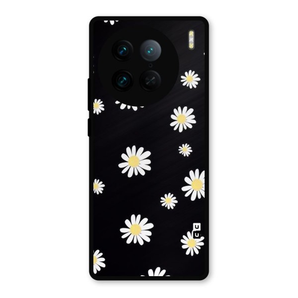 Simple Sunflowers Pattern Metal Back Case for Vivo X90 Pro