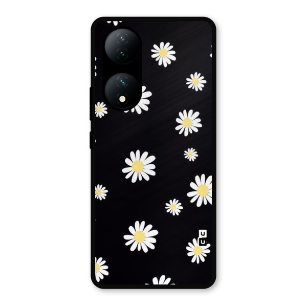 Simple Sunflowers Pattern Metal Back Case for Vivo Y100a