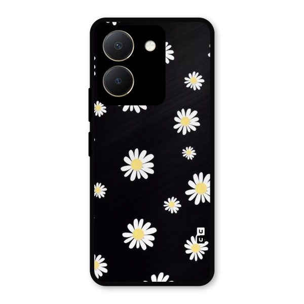 Simple Sunflowers Pattern Metal Back Case for Vivo Y36