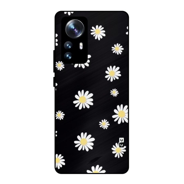 Simple Sunflowers Pattern Metal Back Case for Xiaomi 12 Pro