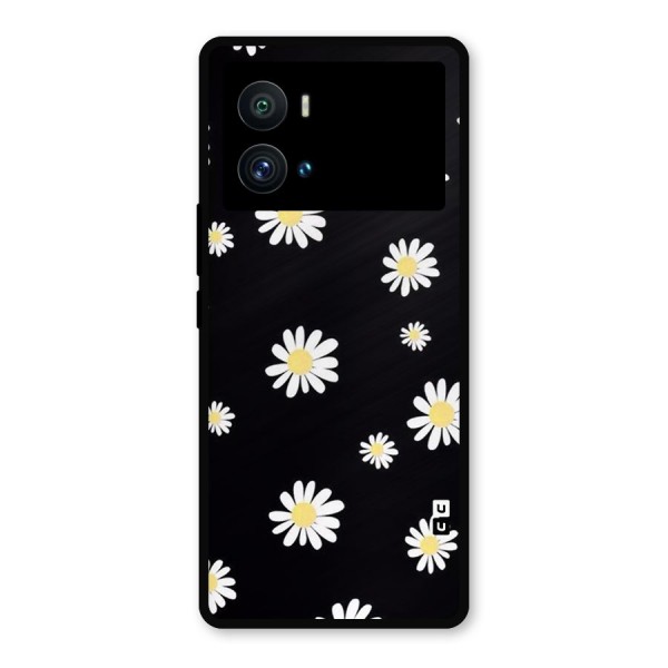 Simple Sunflowers Pattern Metal Back Case for iQOO 9 Pro