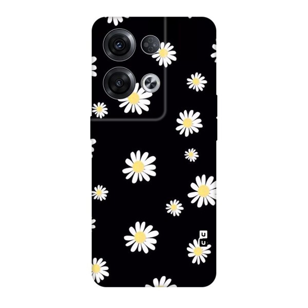 Simple Sunflowers Pattern Original Polycarbonate Back Case for Oppo Reno8 Pro 5G