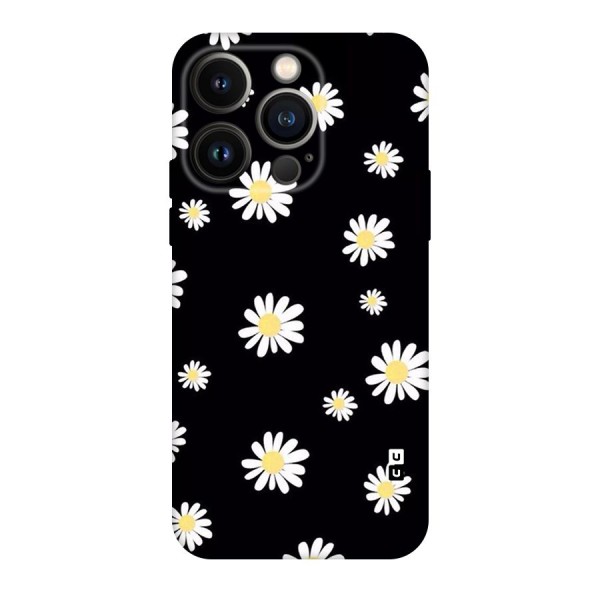 Simple Sunflowers Pattern Original Polycarbonate Back Case for iPhone 14 Pro