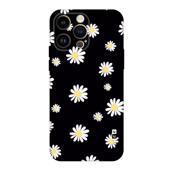 Simple Sunflowers Pattern Original Polycarbonate Back Case for iPhone 14 Pro Max